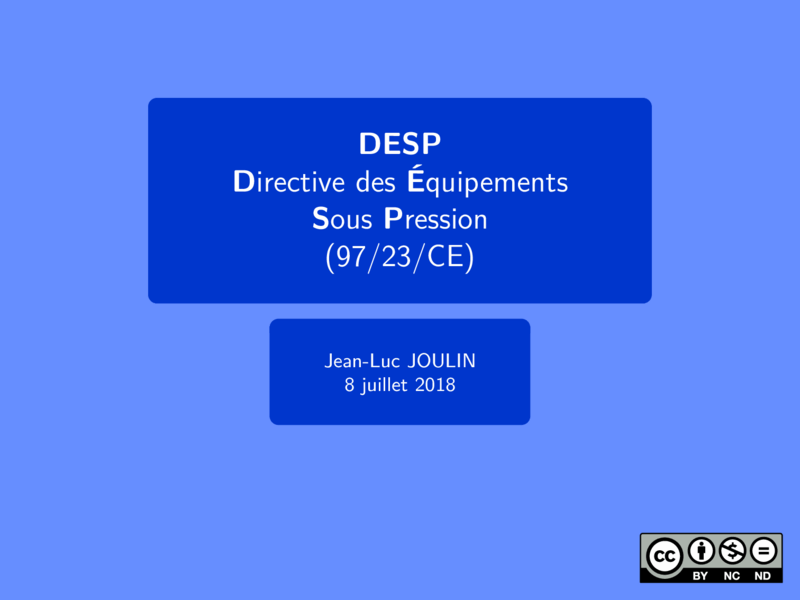 Présentation
 
de
 
la
 
DESP
 
97
/
23
/
CE
